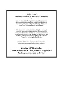 Heaths To Sea Invitation To Residents 